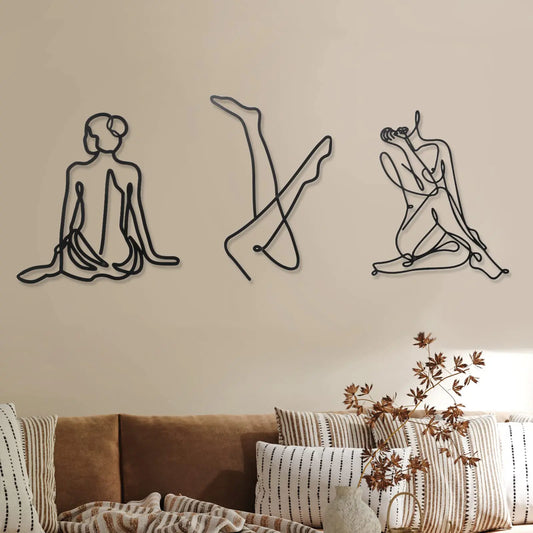 3 Piece Abstract Wall Art
